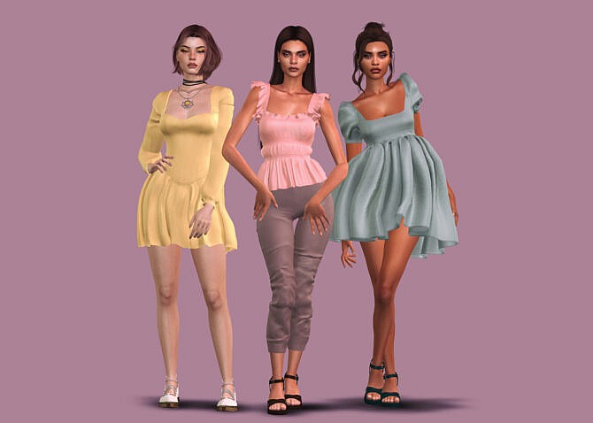 Sims 4 Clothes & Shoes March Collection 2021 at Astya96