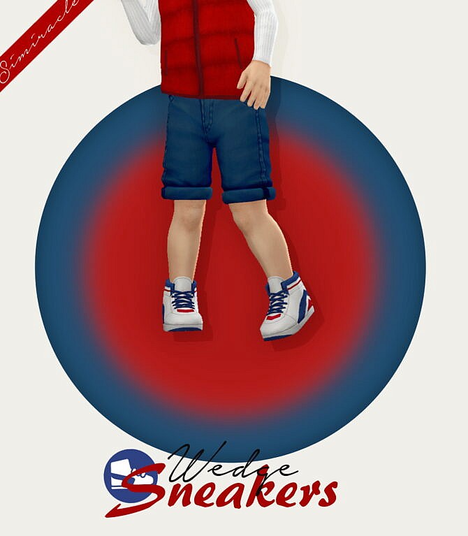 Sims 4 Wedge Sneakers Toddler Version at Simiracle