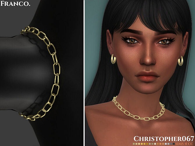 Sims 4 Franco Necklace by Christopher067 at TSR