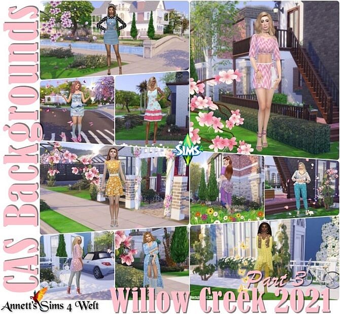 Sims 4 CAS Backgrounds Willow Creek 2021 Part 3 at Annett’s Sims 4 Welt