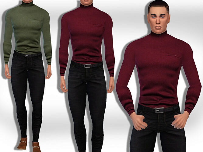 Men Fullbody Jeans Outfit By Saliwa