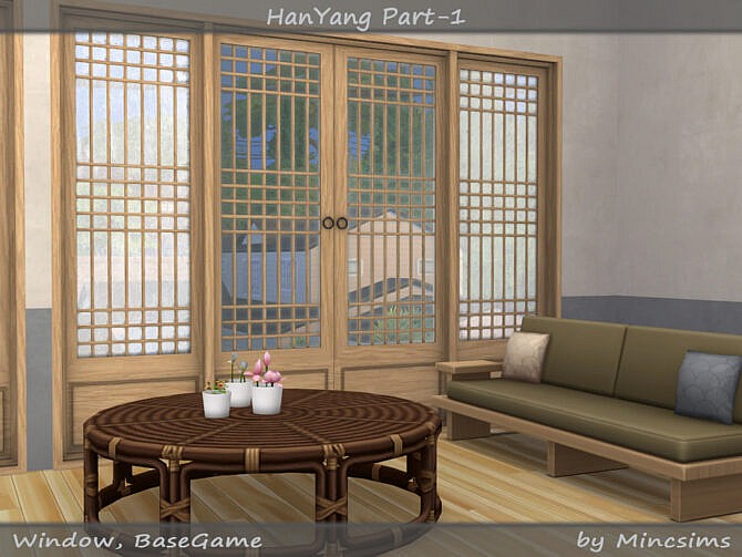 Sims 4 HanYang traditional Korean windows & doors Part 01 at TSR