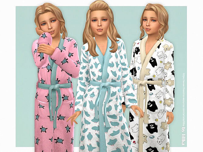 CHANEL BATHROBE “3 RECOLORS” for woman - The Sims 4 Download -  SimsDomination