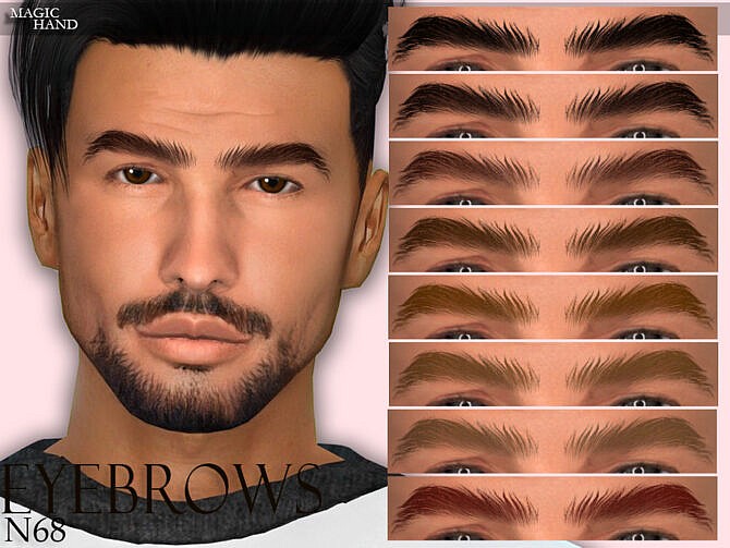 Sims 4 Eyebrows N68 by MagicHand at TSR