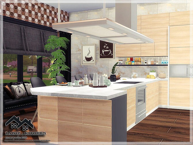 Sims 4 TAWIP KITCHEN by marychabb at TSR