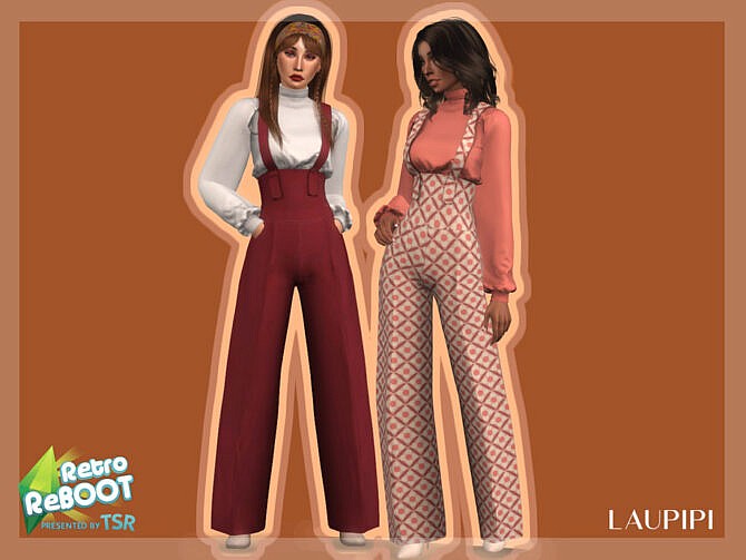 Sims 4 Retro Jumpsuit R4 by laupipi at TSR