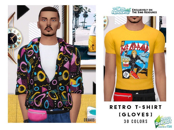 Sims 4 Retro T Shirt [Accessory] by OranosTR at TSR