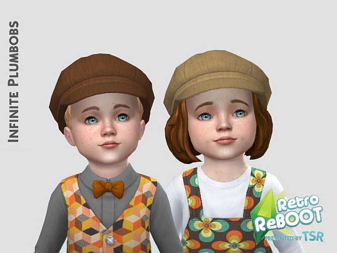 Sims 4 IP Toddler Retro Bus Drivers Hat by InfinitePlumbobs at TSR