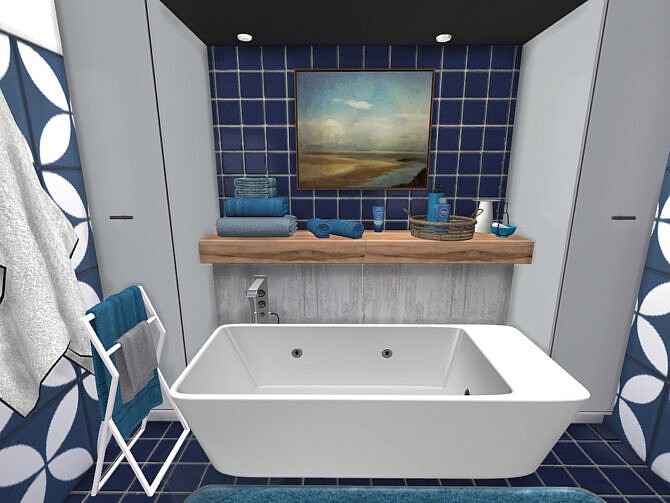 Sims 4 The Squealing Mermaid Boathouse Bathroom by fredbrenny at TSR