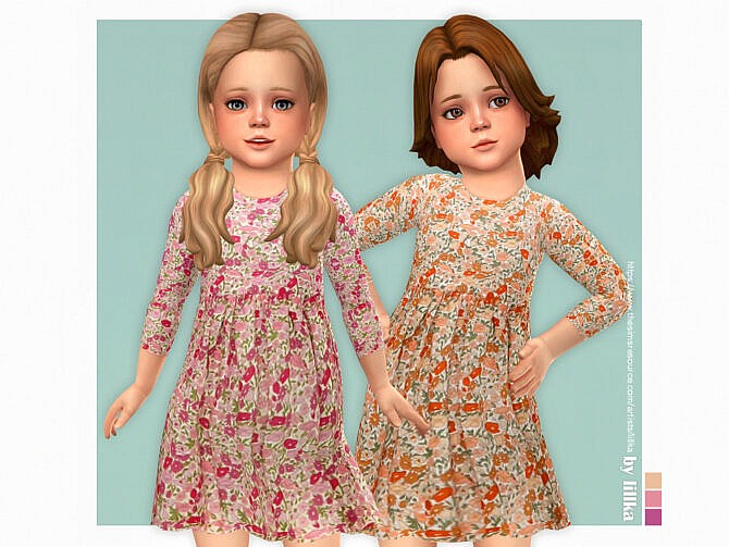 Sims 4 Sandra Dress by lillka at TSR
