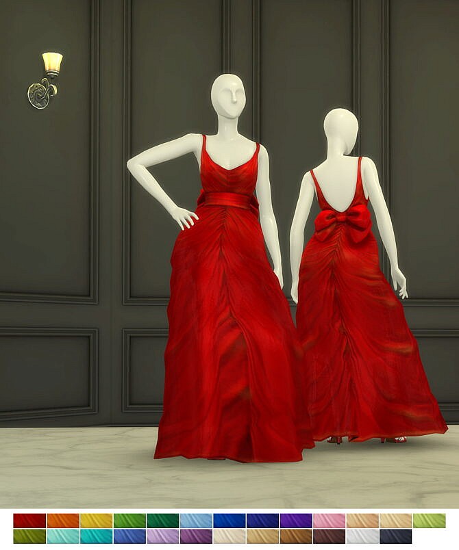 Sims 4 Shape with Bow Gown at Rusty Nail
