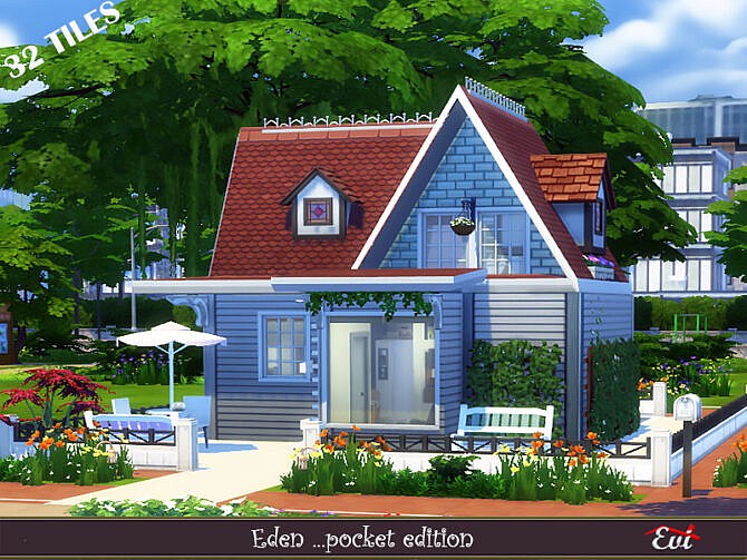 Sims 4 Eden house pocket edition by evi at TSR