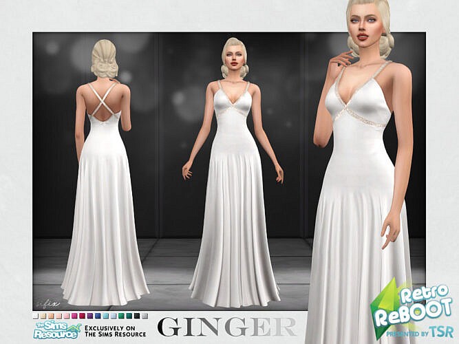 Retro Ginger Formal Dress By Sifix