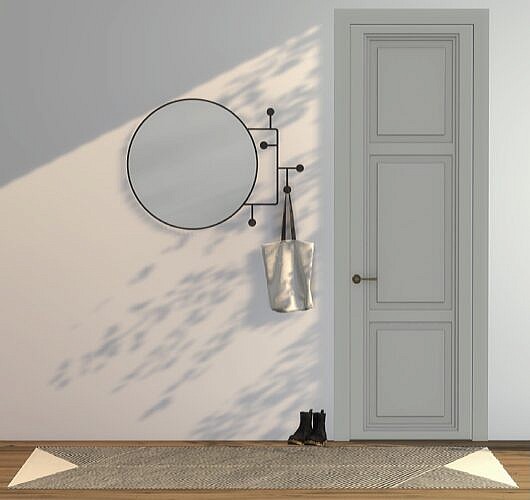 Vianela Wall Mirror With Hangers