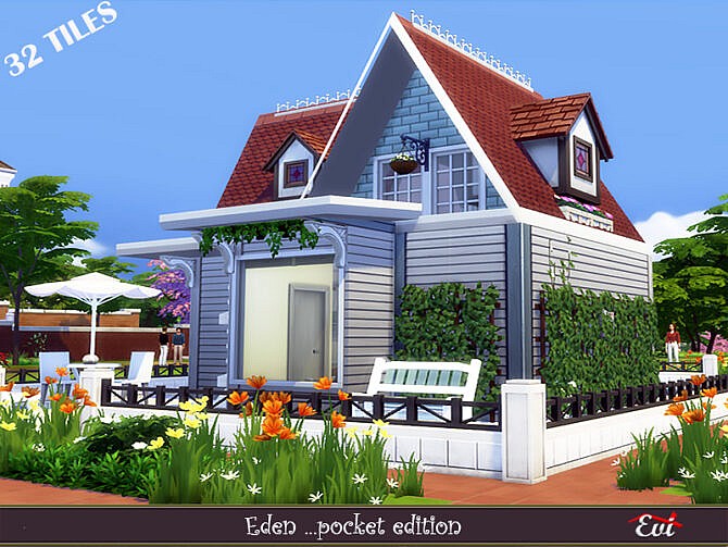 Sims 4 Eden house pocket edition by evi at TSR