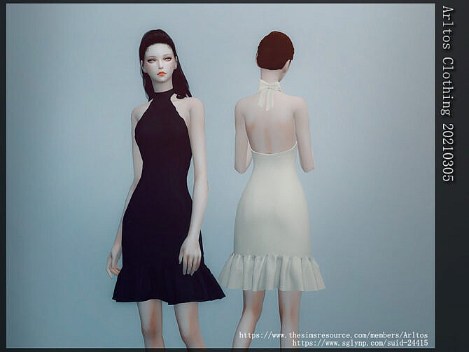 Sims 4 Dress 20210305 by Arltos at TSR