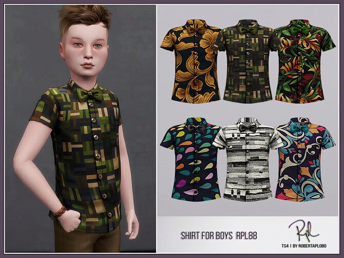 Sims 4 Shirt for Boys RPL88 by RobertaPLobo at TSR