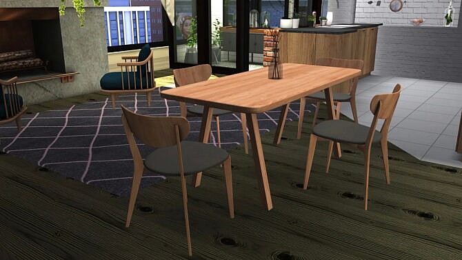 Sims 4 Stelvio Dining Table & Scandi Chair at Sunkissedlilacs