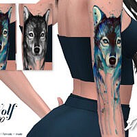 Imf Tattoo Wolf By Izziemcfire