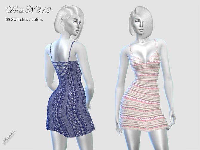 Sims 4 DRESS N 312 by pizazz at TSR