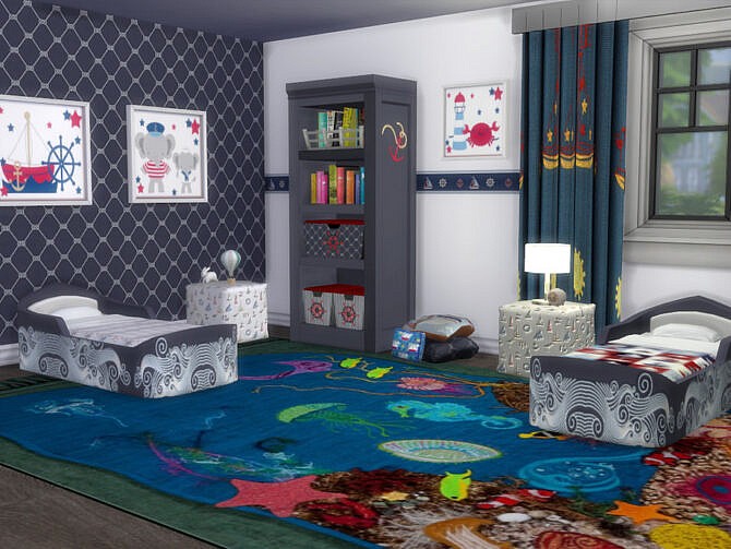 Sims 4 All At Sea Toddler Bedroom Set by seimar8 at TSR