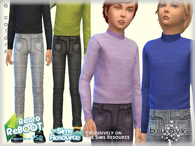Sims 4 Outfit Retro Boy by bukovka at TSR