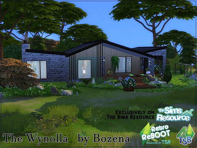Sims 4 Retro Vintage Home The Wynolla by bozena at TSR