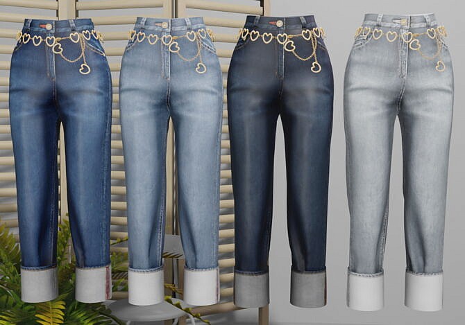 Sims 4 Set: Dress & Top & Jeans at NEWEN