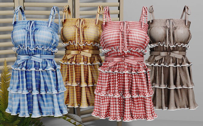 Sims 4 Set: Dress & Top & Jeans at NEWEN