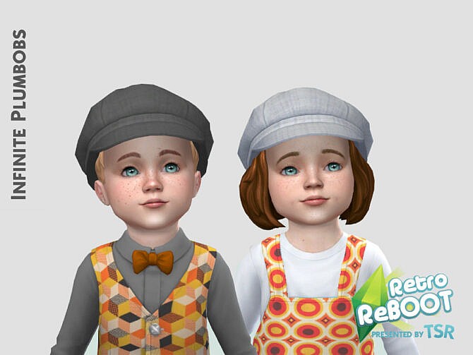 Sims 4 IP Toddler Retro Bus Drivers Hat by InfinitePlumbobs at TSR