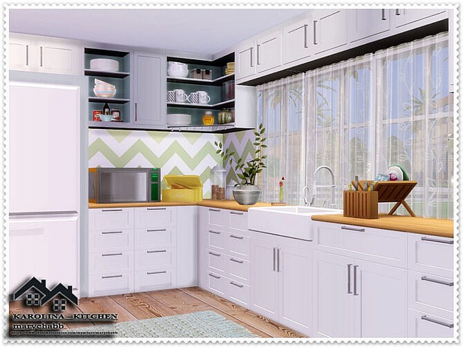 Sims 4 KAROLINA Kitchen by marychabb at TSR