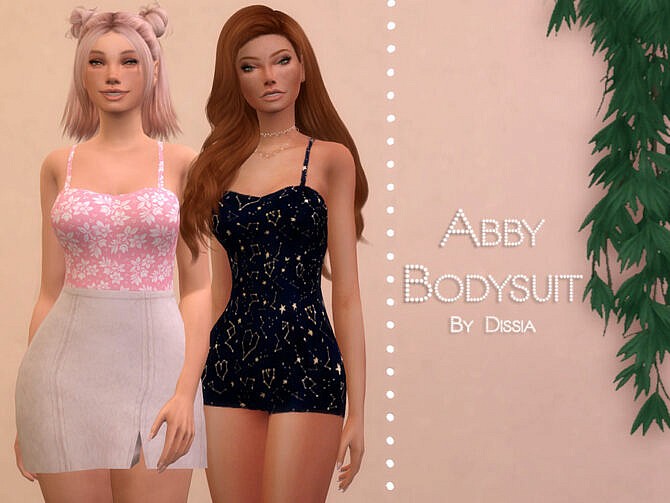Sims 4 Abby Bodysuit by Dissia at TSR