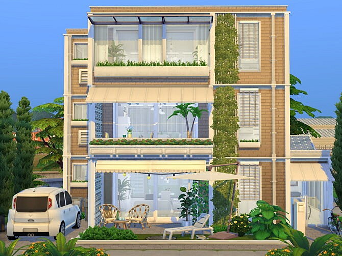 Sims 4 Modern Apartment House by Flubs79 at TSR