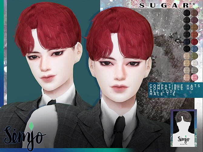 Sims 4 Sugar Hair for males by KIMSimjo at TSR