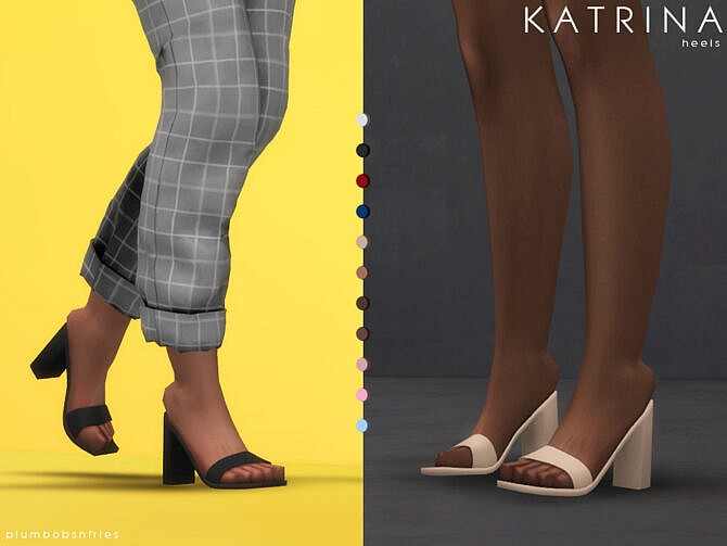 Sims 4 KATRINA heels by Plumbobs n Fries at TSR