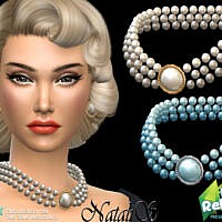 Retro 60s Pearl Necklace By Natalis