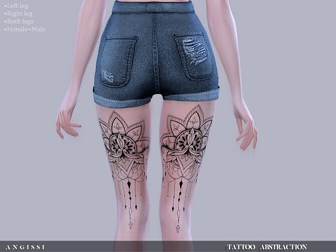 Sims 4 Abstraction Tattoo by ANGISSI at TSR