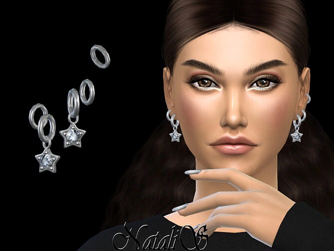 Sims 4 Diamond star ear piercing by NataliS at TSR