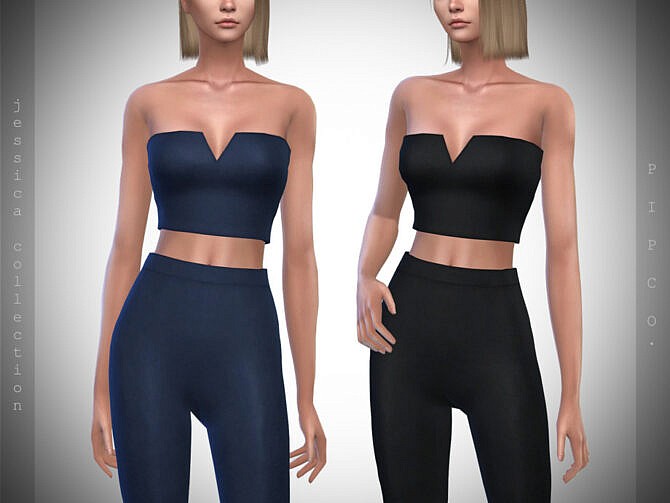 Sims 4 Jessica Top II by Pipco at TSR