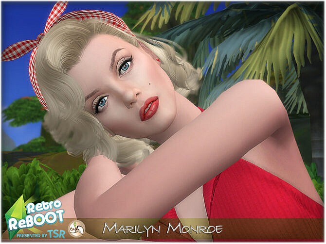 Sims 4 Marilyn Monroe by BAkalia at TSR