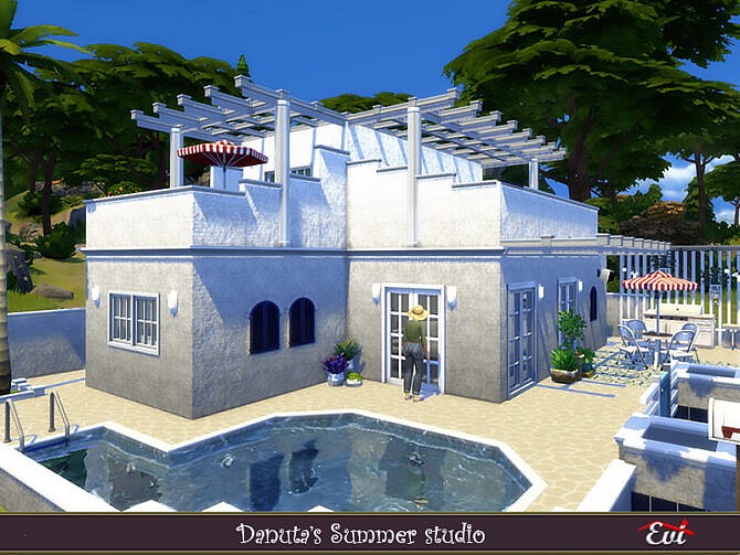 Sims 4 Danuta summer studio by evi at TSR