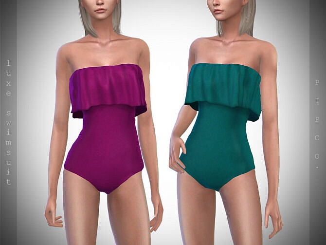 Sims 4 Luxe Swimsuit II by Pipco at TSR