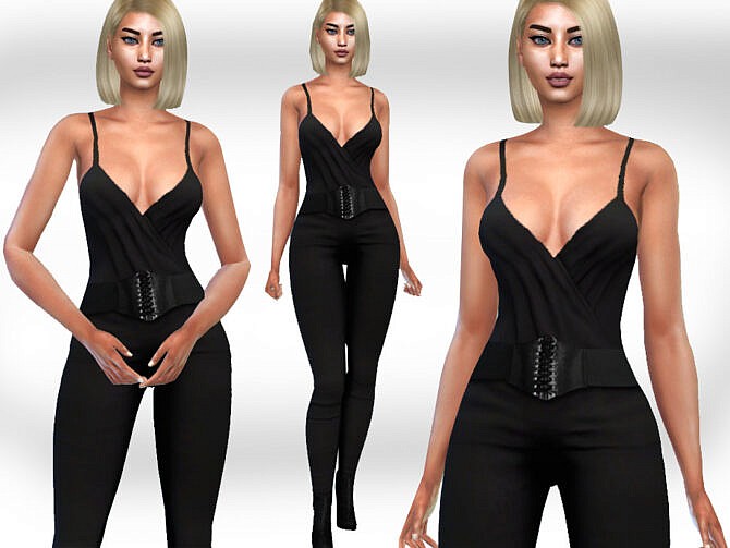 Sims 4 Classy Casual Jumpsuit by Saliwa at TSR