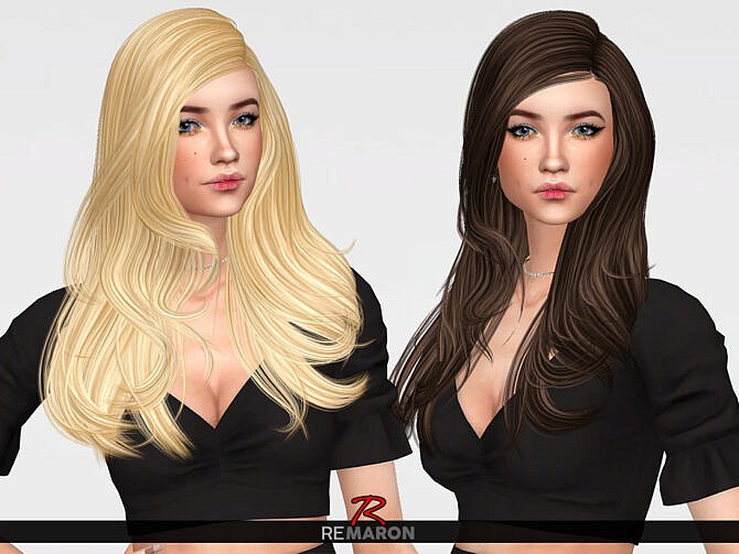 Sims 4 Inaya Hair Retexture by remaron at TSR