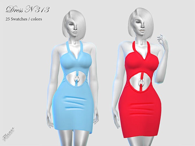 Sims 4 DRESS N 313 by pizazz at TSR