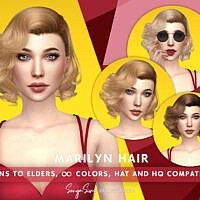 Retro Marilyn Hair By Sonyasimscc