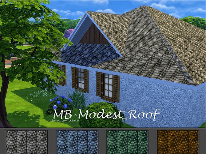 Sims 4 MB Modest Roof by matomibotaki at TSR