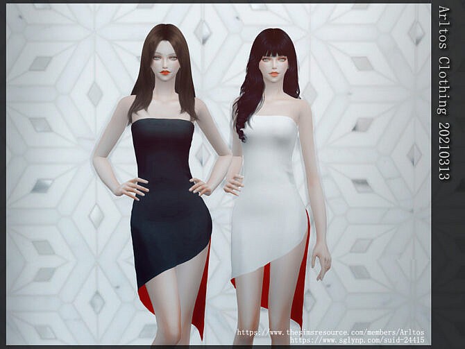Sims 4 Dress 20210313 by Arltos at TSR