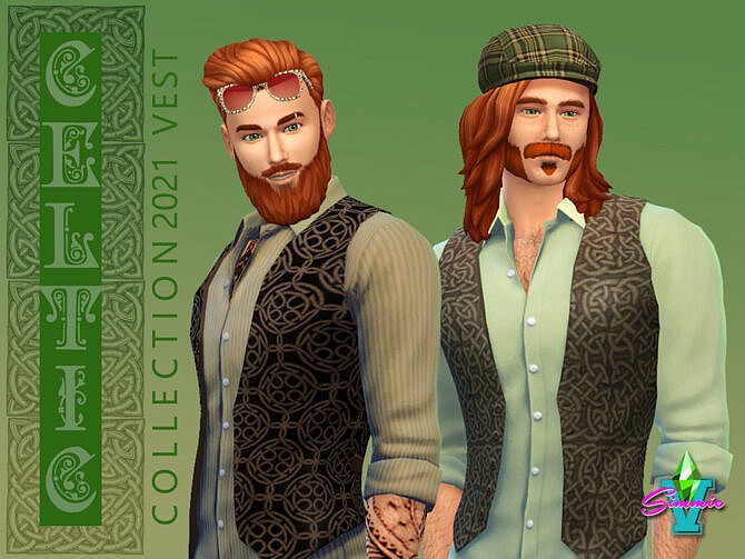 Sims 4 Celtic Vest by SimmieV at TSR
