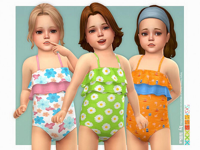 Sims 4 Toddler Swimsuit P13 by lillka at TSR